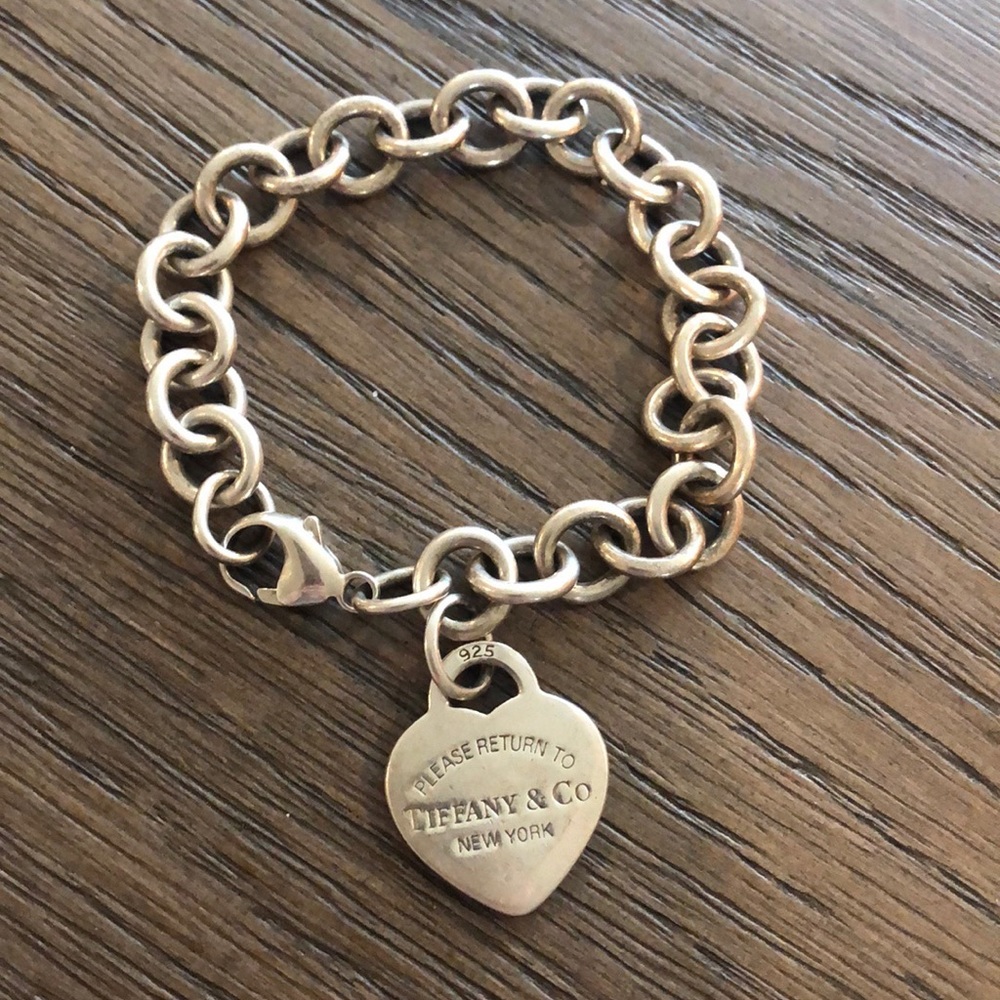Tiffany Heart Tag Charm Bracelet